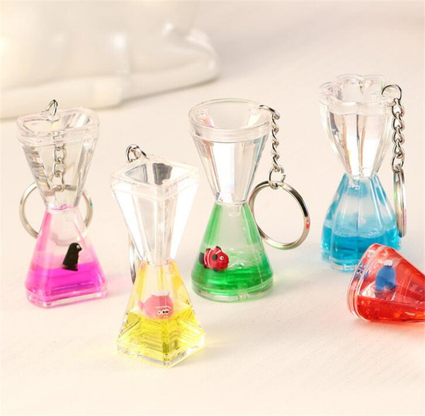 Cute Little Animal Oil Drop Key Chain Mini Oil Drop Key Pendant Creative Waist Plastic Pendant