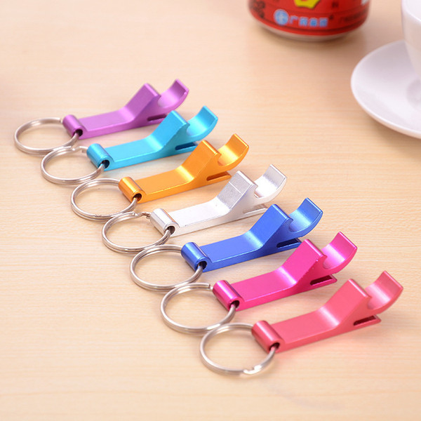 Mixcolors Portable Bottle Opener Keychain Ker Ring Mental Beer Opener Beer Bar Tool House Door Car Key Holder for Woman Man