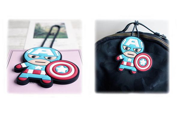 Hot selling cartoon creative PVC tag luggage boarding pass travel card Key Chain Wholesale Custom