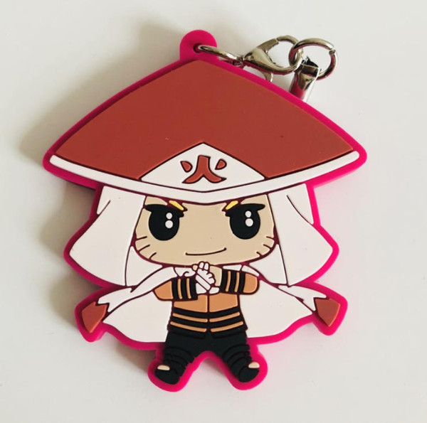 Hot selling anime PVC rubber key ring cartoon key ring creative gift wholesale custom