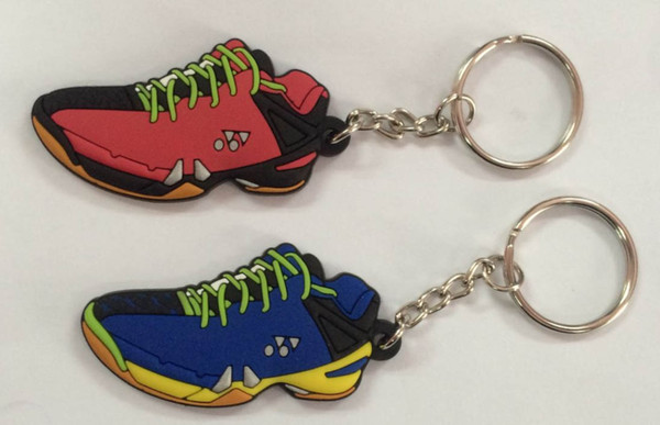 Sports star ball shoe key ring chain soft rubber key ring hot selling football gift key ring chain customization