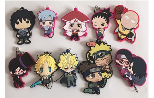 Anime PVC Rubber Keyring Cartoon Keyring Wholesale Custom