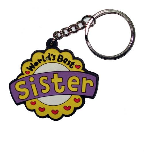 2018 HOT Selling Key Chains Wholesale Custom 3D Cute Cartoon Mother's Day Logo Key Tag Soft PVC Rubber