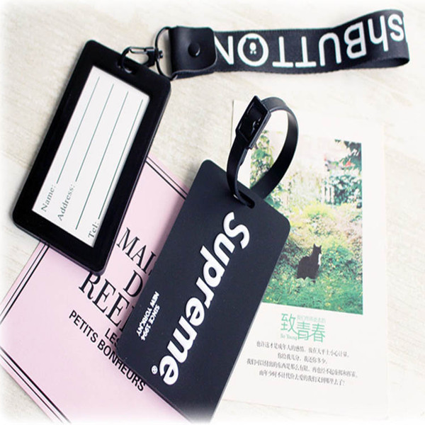 Hot selling cartoon creative PVC luggage boarding pass travel card Key Chain Wholesale Custom