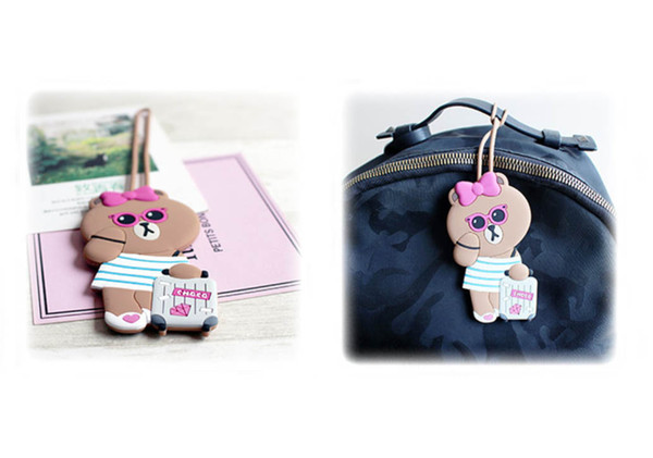 Hot selling creative PVC soft rubber baggage sign boarding pass travel card key chain wholesale custom