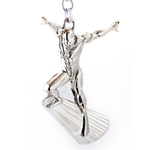 Fantastic Four X-Men Key Chain Silver Surfer Key Rings For Gift Chaveiro Car Keychain Jewelry Movie Key Holder Souvenir