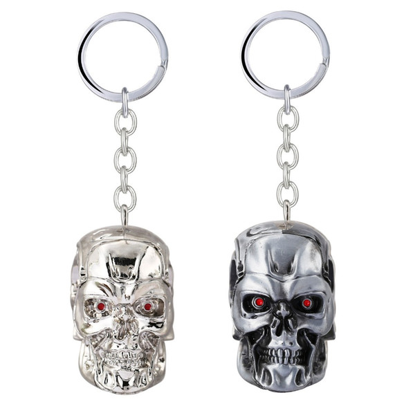 Jewelry The Terminator Key Chain 3D Skull Key Rings For Gift Chaveiro Car Keychain Movie Key Holder Souvenir