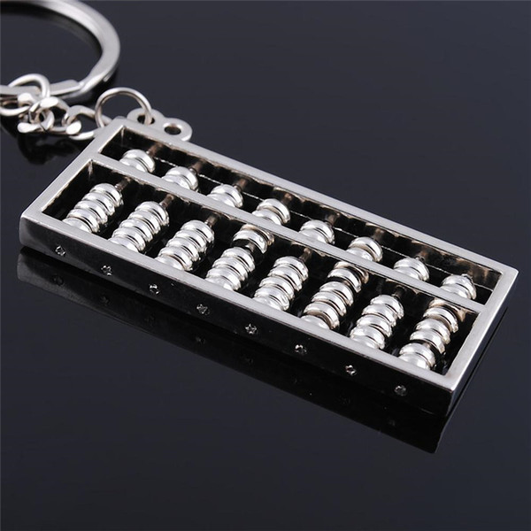 Fashion Lover Gift Alloy Abacus Key Chain Classic Novelty Metal Top Keychain Creative Gifts Key Ring Men Women