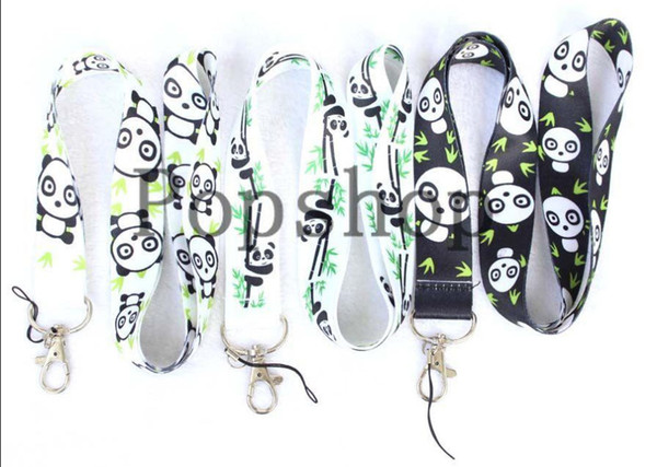 Hot-selling 20pcs cartoon panda mobile phone rope exquisite neck rope certificate card sling rope free of freight