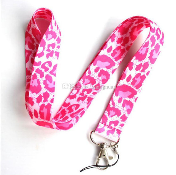 New 20 Fashion Leopard-print Mobile Phone Hanging-rope Key Chain Keys and Note Key-rope, Neck-rope Hanging-neck-rope Free of Freight