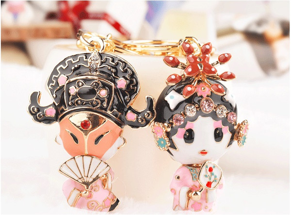 Chinese style Hua Dan Xiaosheng key fastener bag hanging ornaments