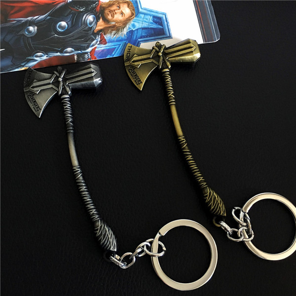 New Movie Avengers 3 Thor Axe hammer keychain Infinity War Thor Stormbreaker Alloy Keyring Key Chain For Movie Lovers Souvenir Gifts