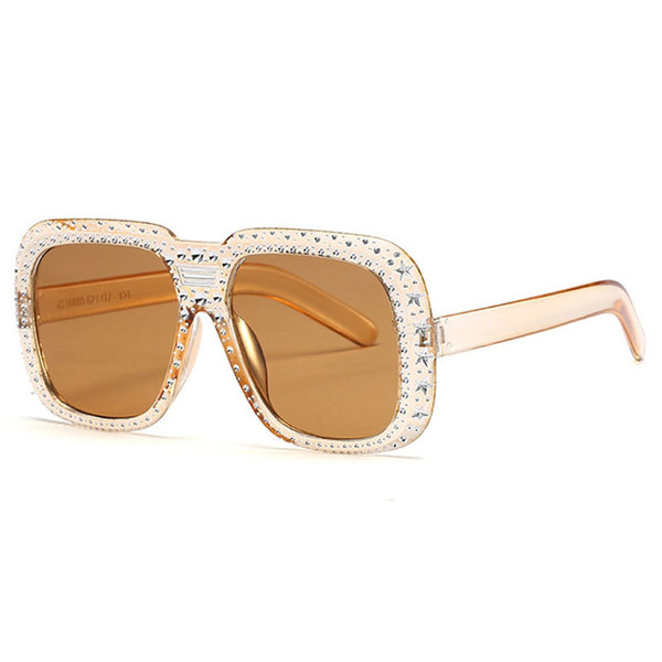 Sunglasses For Women Fashion Sunglases Ladies Luxury Sunglass Trendy Oversized Sun Glasses Womens Rhinestone Designer Sunglasses 1C8J005
