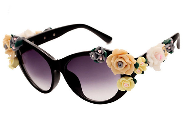 Sunglasses For Women Woman Vintage Sunglass Womens Luxury Sun Glasses Fashion Oversized Sunglases Ladies Flower Designer Sunglasses 9J2T60