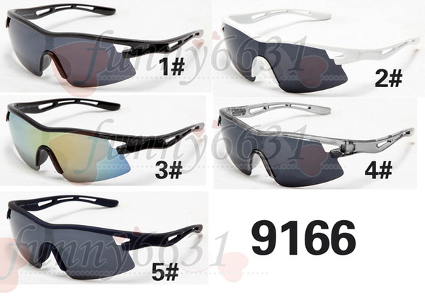 Retail brand new men riding sunglasses sports sunglasses women brand designer cycling sunglasses wind glasses 5colors free ship 9166