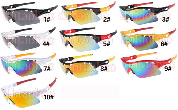 men sports spectacles fashion dazzling color half frame sunglasses women glasses Sports Outdoor riding Sun Glasses 10 colors free shipping