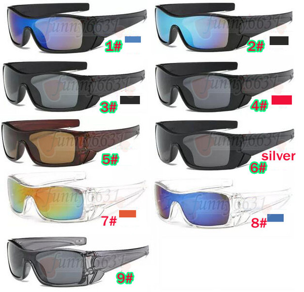 new summer men classics big black frame sunglasses sports glasses women Cycling Outdoor Sun Glasses riding glasses 9 colors free shipping