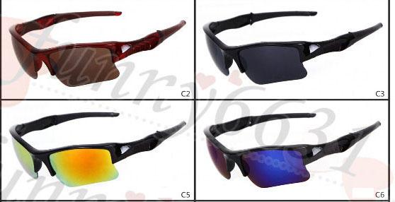 MOQ=20PC brand new fashion men's Bicycle Glass sun glasses Sports goggles driving sunglasses cycling 9colors 9009 good quality free shi