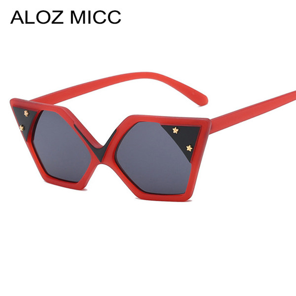 ALOZ MICC 2019 New Fashion Women Cat Eye Sunglasses Brand Designer Retro Shades Sun glasses Women UV400 Oculos De Sol A651