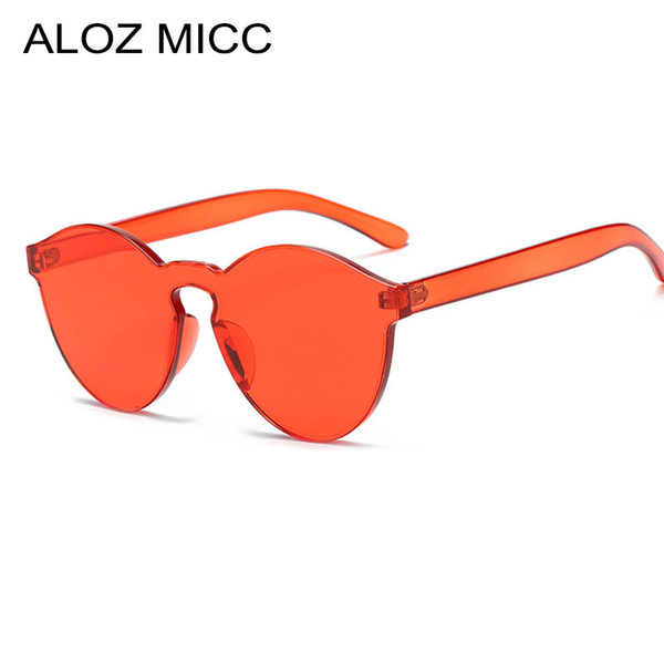 ALOZ MICC Fashion Women Sunglasses Cat Eye Shades 2019 Brand Designer Sun glasses Integrated Eyewear Candy Color UV400 A168