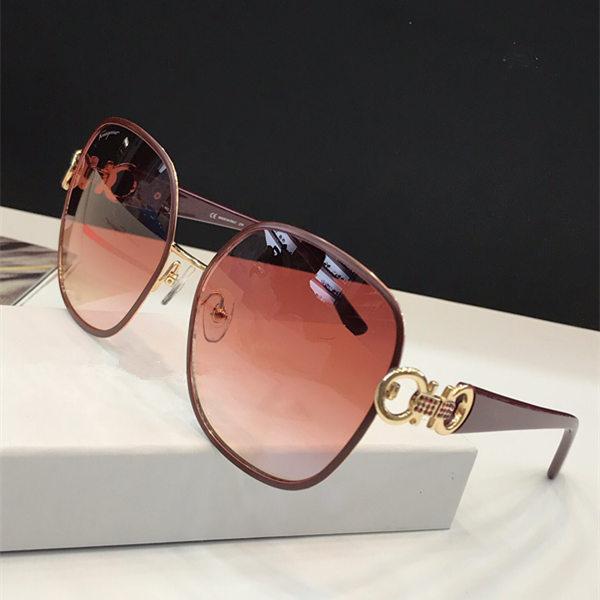 The newest popular fashion sunglasses 100S Butterfly metal frame simple atmosphere ladies style glasses top quality uv400 protection eyewear