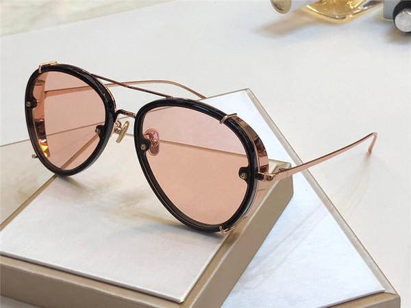 New Fashion Designer Women Sunglasses Metal and plank Frame Glasses trend personality Style Top Quality Eyewear UV400 Protection