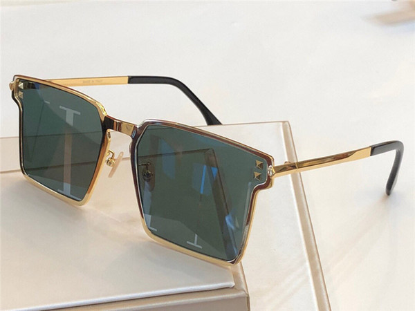 New Fashion Brand Desginer Sunglasses Retro Square Frame Glasses Mosaic rivets Design Lens Laser Eyewear Top Quality UV400 Protection