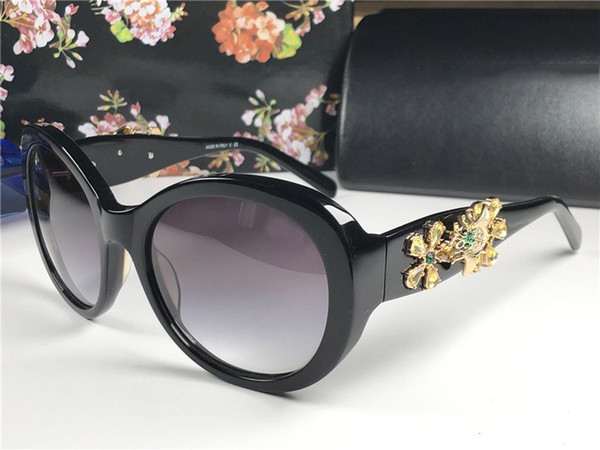 Fashion New Designer Women Sunglasses Plate Buttlefly Frame Luxury Rhinestone Fower Design top quality UV400 protection eyewear