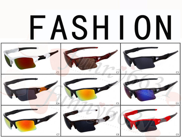 brand new fashion men's Bicycle Glass sun glasses Sports goggles driving sunglasses cycling 9colors good quality free shipping