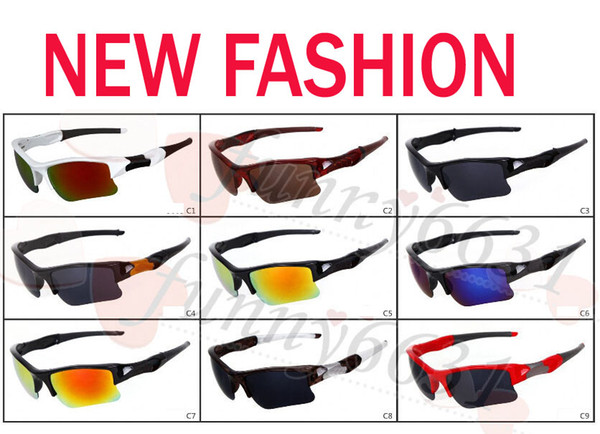 summer brand new fashion men's Bicycle Glass sun glasses Sports goggles driving sunglasses cycling 9colors good quality free shipping