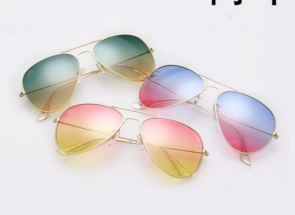 summer women gradient colors cycling sunglasses men metal sun glasses outdoor beach sport fashion driving sun glasses 8COLORS drop shipping