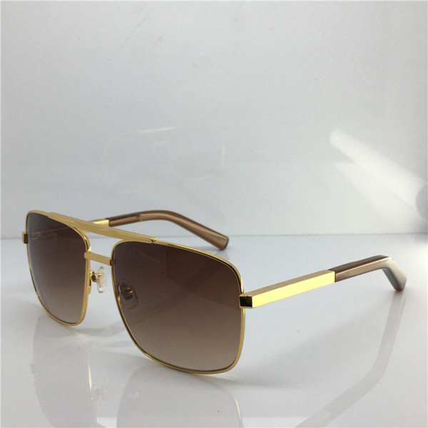 Luxury Fashion Classic Brand Designer Sunglasses for men Metal Square gold Frame eye Glasses UV400 vintage style Protection Eyewear With Box