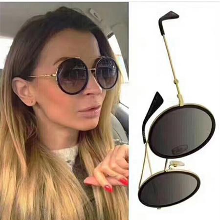 Luxury women brand designer sunglasses 0061 Fashion Style Mixed Color Retro Round Frame for women Top Quality eye glasses UV Protection Lens