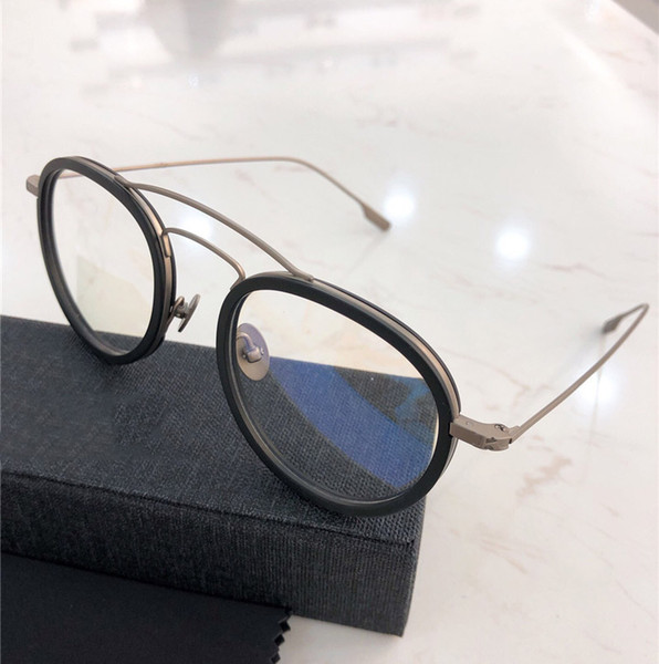 New Fashionable Brand Optical Glasses KT514S03 Retro Round Frame Eyewear Matte Titanium Top texture Handmade Eyewear Anti-blue light Lens