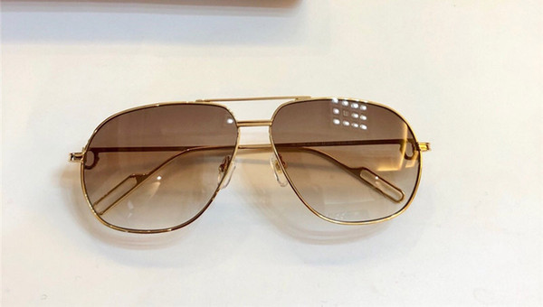 New Luxury Designer sunglasses 0111 men metal frame design Pilot Glasses classic Style Candy color lens eyewear top quality with case