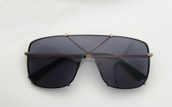 New luxury Men Designer Sunglasses 0600 Big frame metal glasses Top Quality Simple and generous style eyewear UV400 Protection Come with box