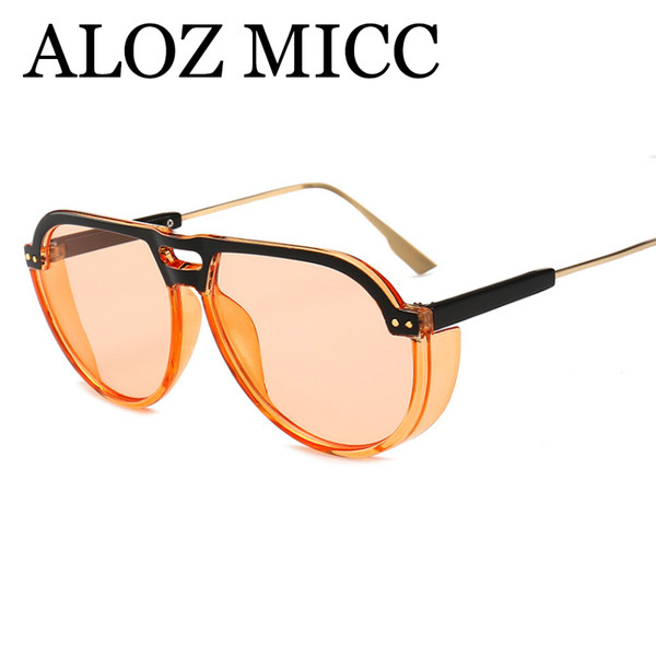 ALOZ MICC Fashion Steam Punk Sunglasses Men Women Brand Designer Luxury Sun Glasses for Female Trend Eyewear UV400 A587