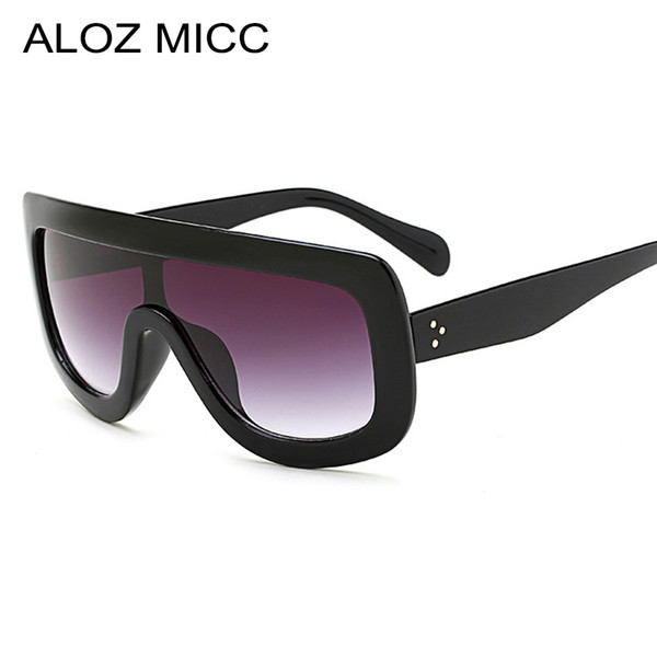 ALOZ MICCLuxury Brand Designer Oversized Sunglasses Women Fashion Women Men Sun Glasses A075