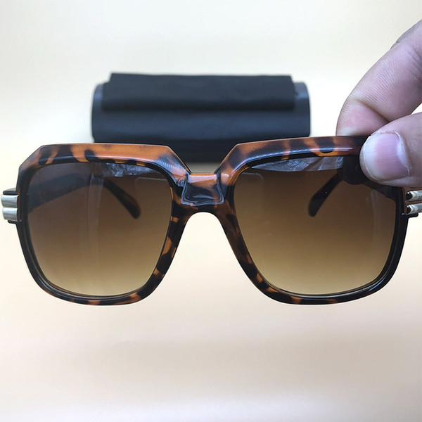 Acetate Sunglasses Leopard Frame Orange Lenses Eyeglasses Designer Mens Womens Fishing Glasses 2018 Summer Beach eyewear 81058