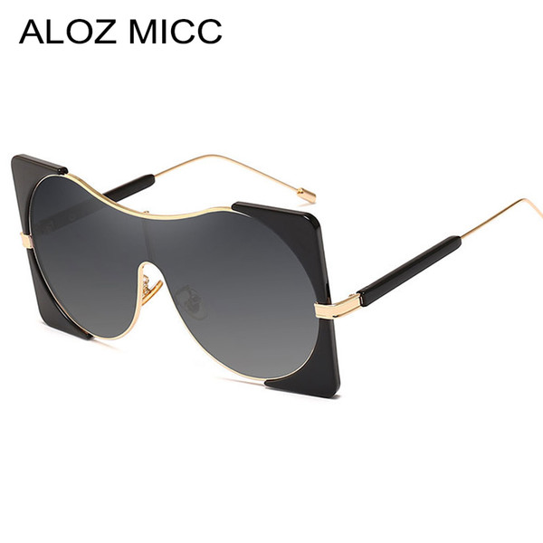 ALOZ MICC Fashion Women Sunglasses For Men Brand Designer Luxury Oversized Sun Glasses Women Retro Goggles UV400 Oculos A466