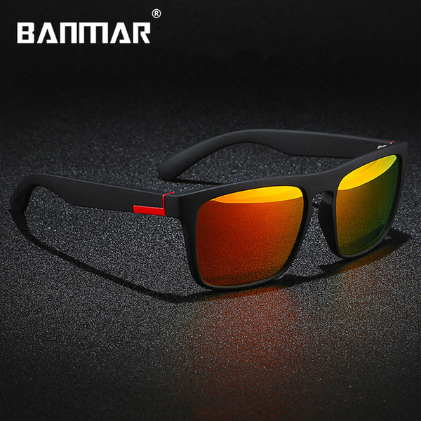 BANMAR Vintage Polarized Sunglasses Men Women Brand Design Square Glasses Outdoor Driver Fishing Sun Glasses Unisex Oculos 168