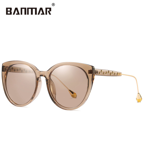 BANMAR Classic Women Brand Designer Cateye Sunglasses Polarized Female Vintage Ladies Sun Glasses Oculos De Sol Summer Shades 201950