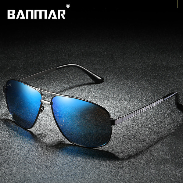 BANMAR Polarized Sunglasses Men Brand Designer Vintage Alloy Frame Men's Driving Glasses Male Sun Glasses Eyewear Women 0961