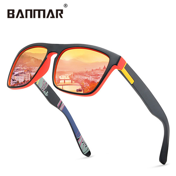 BANMAR Vintage Polarized Sunglasses Men Women Brand Design Square Glasses Outdoor Driver Fishing Sun Glasses Unisex Oculos 168