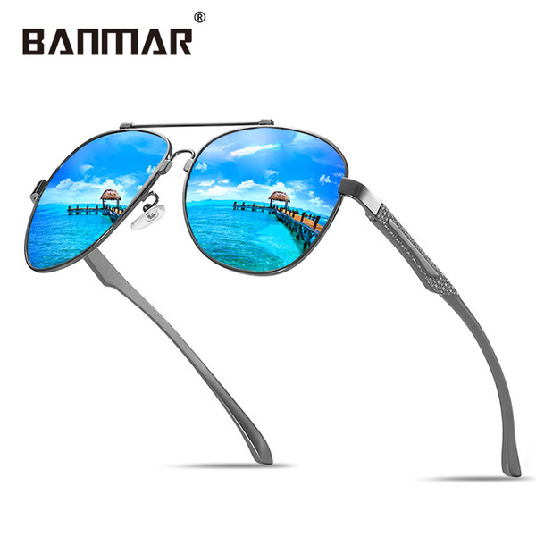 BANMAR Sunglasses Men Polarized Classic New Fashion Retro Square Memory Sun Glasses Women Driving Shades Oculos Gafas De Sol 130