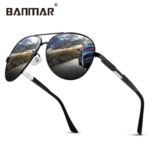 BANMAR Aluminum Magnesium Polarized Sunglasses Mirror Driving Glasses Outdoor Sports Sun Glasses Gafas Shades De Sol Hombre 136