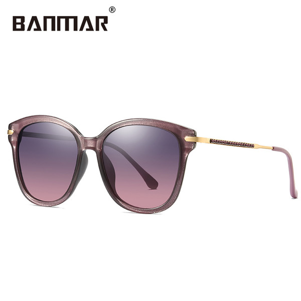 BANMAR Square Cateye Polarized Sunglasses Women Gradient Glasses Cat eye Sun Glasses Female Lady Trend Diamond Shades UV400 201956