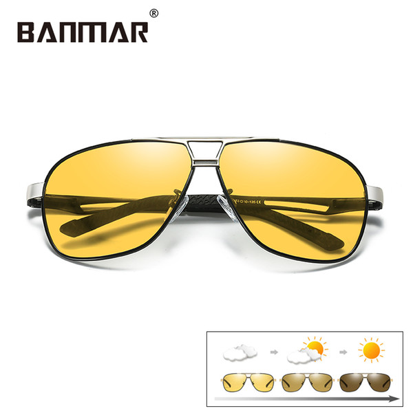 BANMAR Driving Polarized Photochromic Sunglasses Men Chameleon Glasses Women Sunglass Night Vision Shades Lentes De Sol Hombre 8521