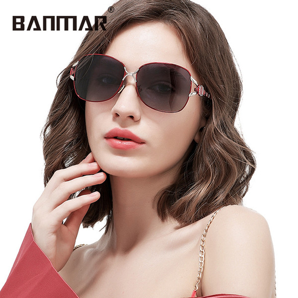 BANMAR New Shades Fashion Sun Glasses For Women Polarized Sunglasses Female Luxury Design Oculos Ladies Trending Styles Shades 6203