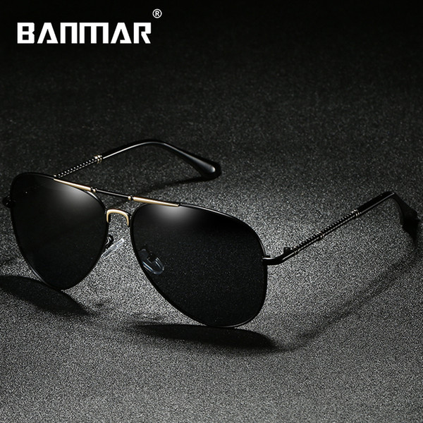 BANMAR Classic Polarized Sunglasses Men Vintage Pilot Lentes De Sol Mujer Brand Designer Eyewear For Driver Male Sunglasses Oculos 275